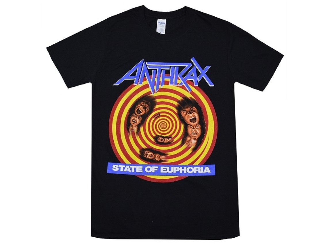 Anthrax State Of Euphoria T-shirt Unisex Adults Size:s