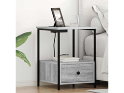Vidaxl Armário De Cabeceira Cinza Sonoma 42 X 41 X 56 Cm