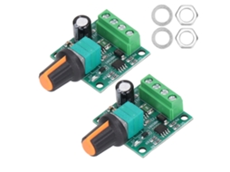 Yuru 2 Sets Controlador de Velocidade de Motor Pwm Regulador Dc 1.8v 12v para Ventilador Bomba