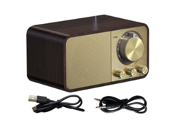 Caixa de Som Bluetooth Retro LAXISCREED com Subwoofer