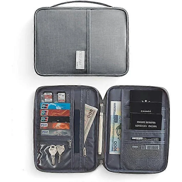 Carteira De Viagem Familiar, Organizador De Passaporte, Porta, Documentos(grande)