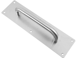 Puxador De Porta Tofficu Em Aço Inoxidável Prateado, 80x300mm, À Prova De Fogo, Para Portas Comerciais