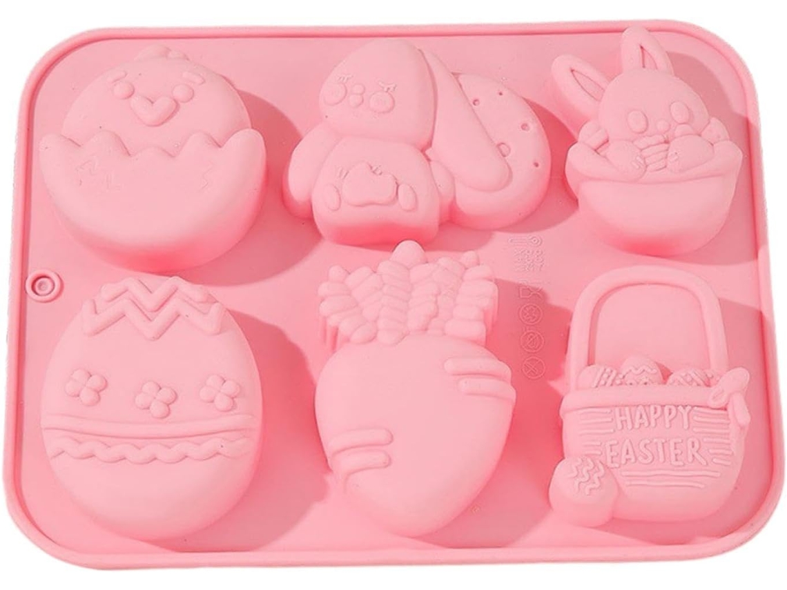 Formas De Silicone Para Fazer Chocolates Com Tema De Páscoa.