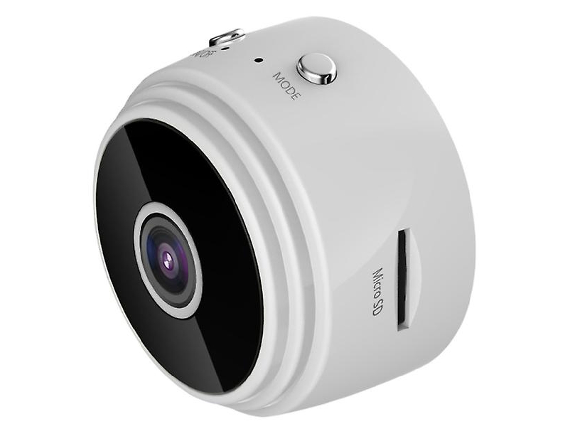 Mini câmera sem fio Wi-Fi 1080P HD, visão noturna, detecção de movimento, função magnética Bestvite (branca)