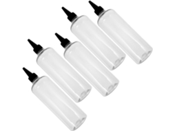 Conjunto de 5 frascos aplicadores de coloração capilar Tampa