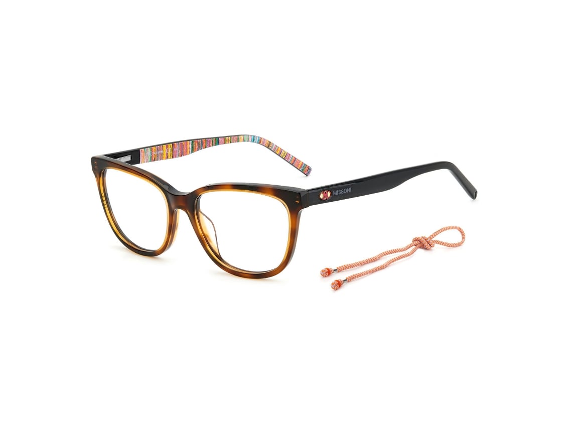 Armação de óculos feminina Missoni Mmi-0115-05lf216 (marrom - acetato - Ø 52 mm)