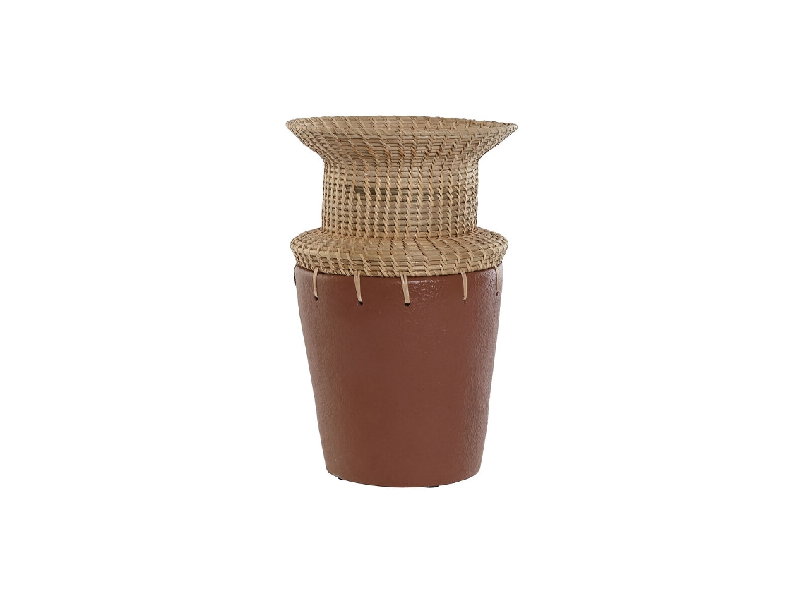 Vaso HOME ESPRIT Natural Terracota 22 x 22 x 35 cm