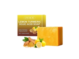 Sabonete De Limão E Cúrcuma: Limpeza Profunda, Iluminador, Esfoliante E Hidratante Para O Rosto E O Corpo.