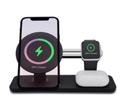 Carregador Sem Magsafe Estação para iPhone 12 YIZHOOD Magnética Preto