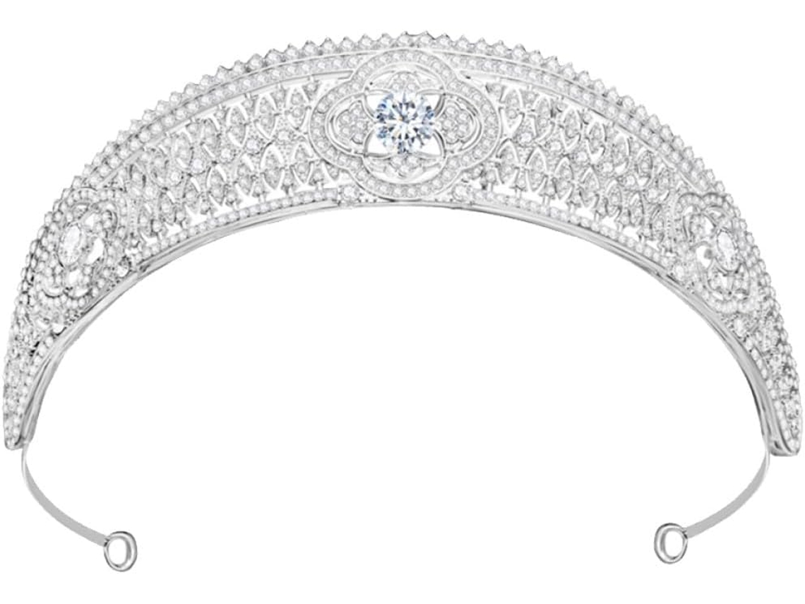 Tiara De Casamento Ciieeo Estilo Real, Branca E Leve, Em Liga Metálica, Para Noiva Ou Esposa.