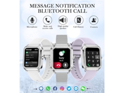 Smartwatch com Chamada Bluetooth Receber/Discar para Mulheres Tela Touch Hd de 1 6'' Relógio Digital com Monitor de Frequência Cardíaca Sono NISSGU