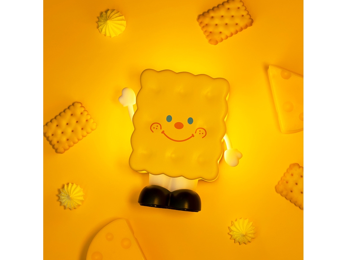 Luminária Noturna Keks Criativa com Usb para Decoração de Quarto BRILVIBERA