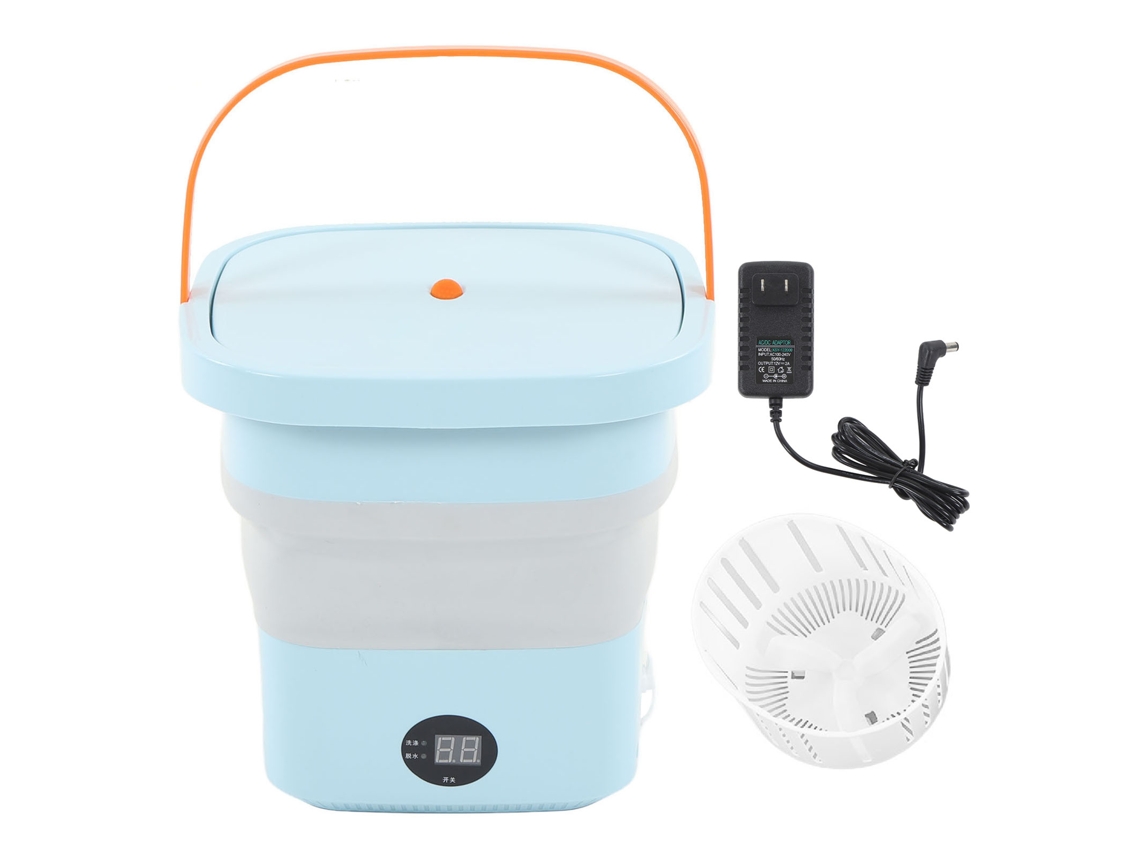 Máquina de Lavar Portátil Mini Dobrável 6l com Painel LCD para Drom RV Viagem e Apartamento | S/MARCA