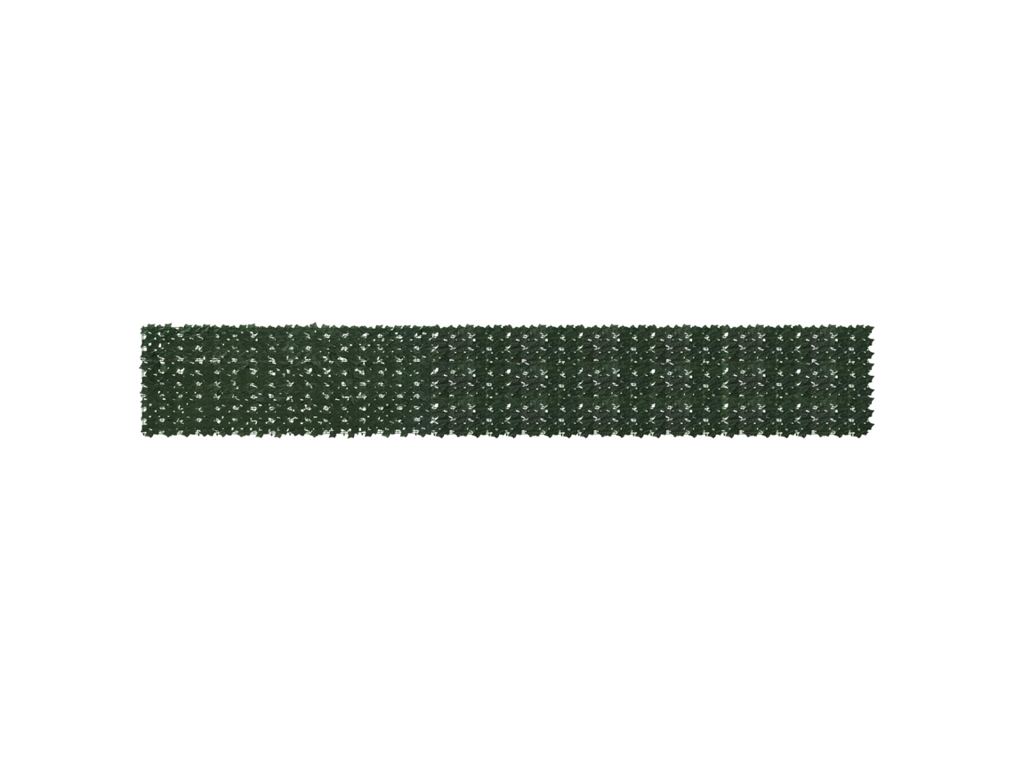 Vidaxl Tela De Varanda Com Folhas Verde-escuro 500 X 75 Cm