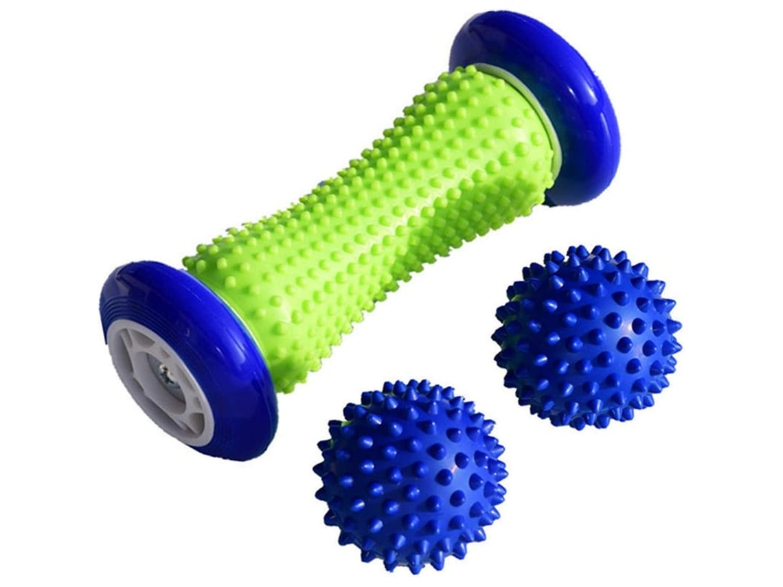 Rolo De Massagem Para Músculos De Pé E Mão, Rolo De Massagem Para Fascite Plantar Em Pvc (azul)