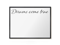 Magnetic Glass Board Dreams Come True For The Hall Espelharte (80x60 Cm)
