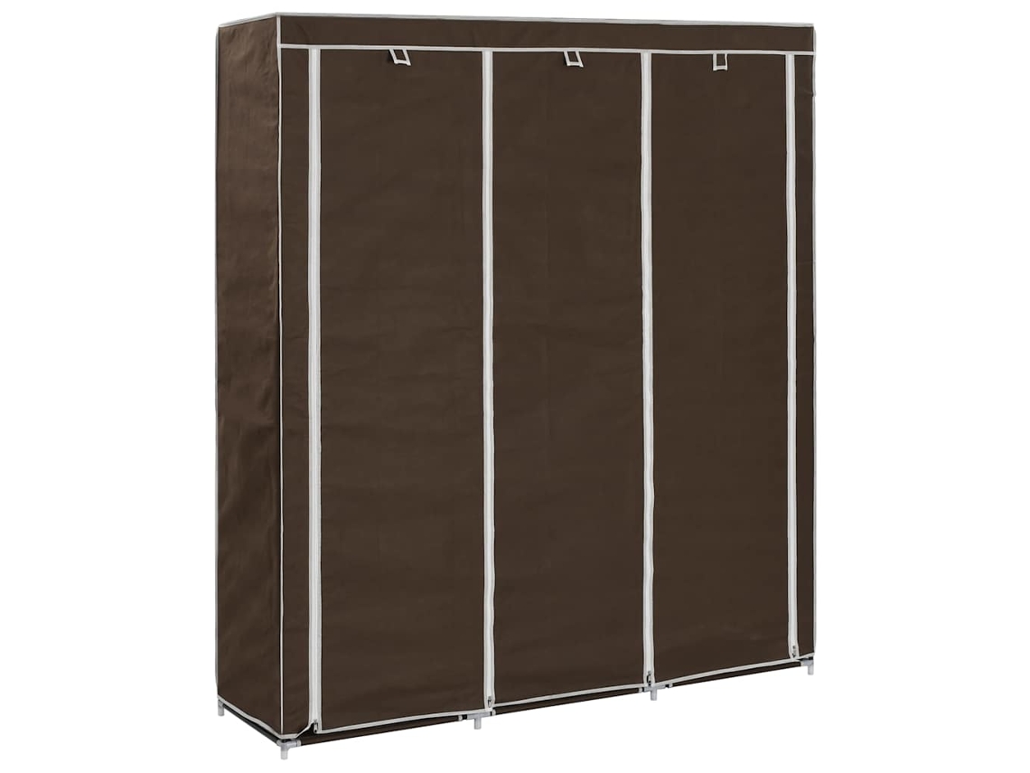 Conjunto 1 Guarda-roupa Vidaxl Marrom Tecido (150 X 45 X 175 Cm)