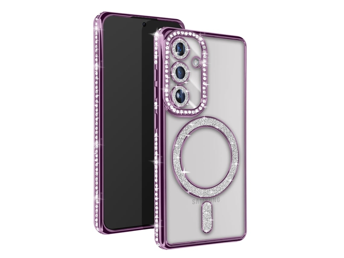 Capa Magsafe Robusto Para Samsung Yemaesre Roxo