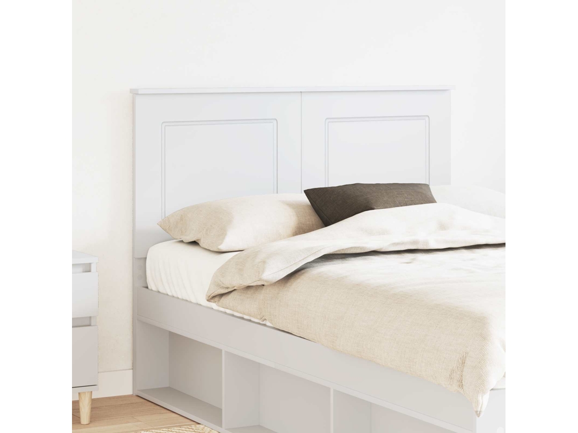 Vidaxl Cabeceira Branco 100 Cm Madeira Engenheirada