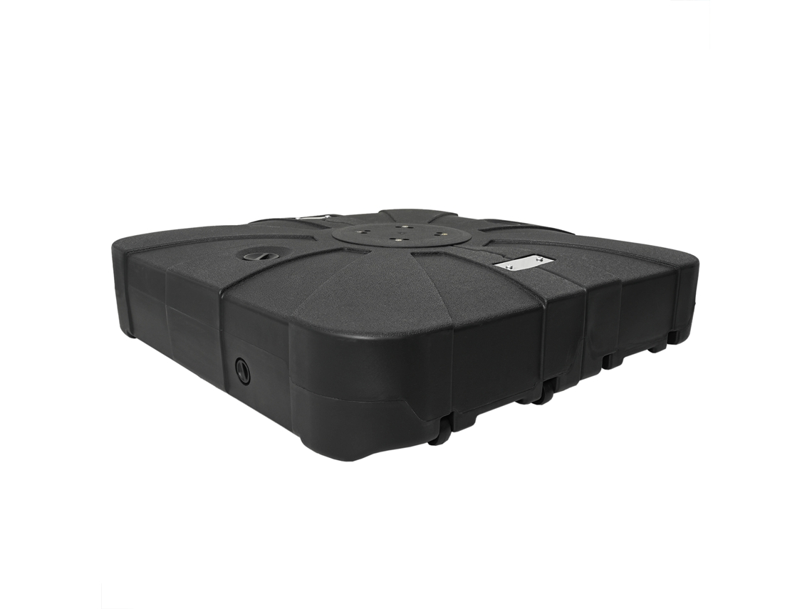 Conjunto 1 Sombra Externa Vidaxl Preto Polietileno (86 X 86 X 19 Cm)