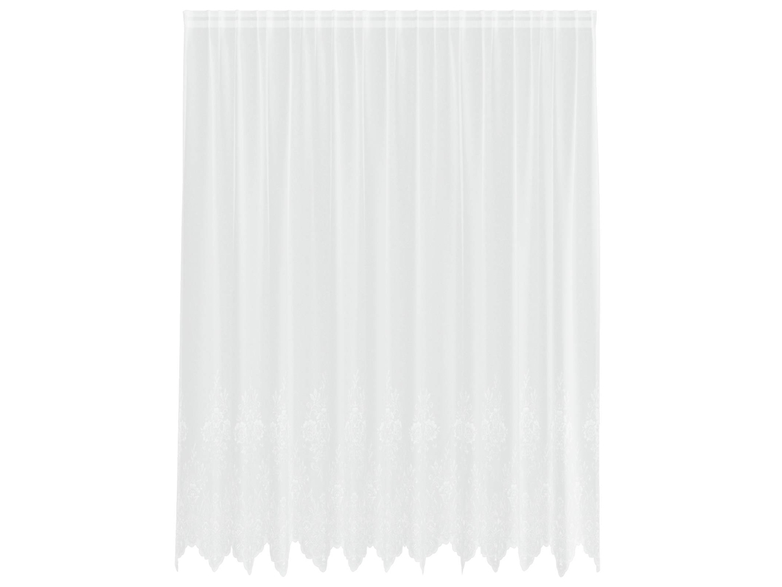 Maison Exclusive - Cortina De Renda Com Cortinas Branco 240 X 300 Cm Poliéster