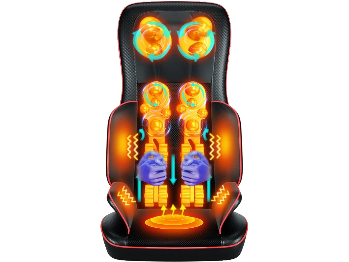 Almofada de Massagem, Compressa Quente, Amassamento Corporal Completo, Cadeira de Massagem, Plugue da Ue OEM
