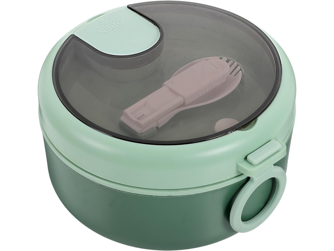 Marmita Bento De Aço Inoxidável 900ml Com Colher