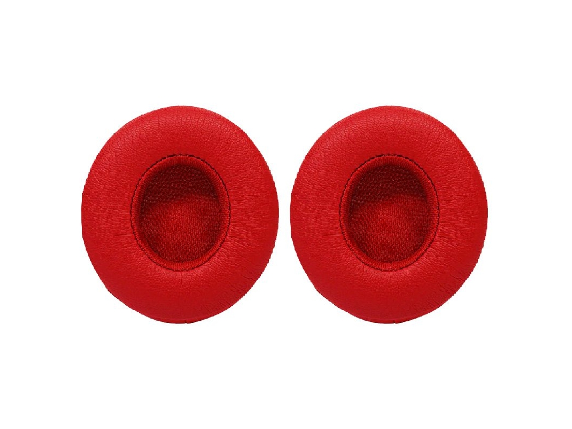 Almofadas Zruxe Para Beats Solo 2 Com Fio On-ear Vermelho (par De 2, Espuma De Memoria, Instalacao Facil)