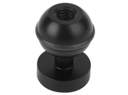 Suporte de cabeça esférica para câmera de ação com parafuso de 1/4" e montagem de sapata, base de metal (preto)