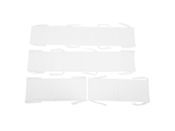 Mali 4pcs Bumpers para Berço de Bebê Acolchoados Proteção Contra Colisões Transpiraveis Branco