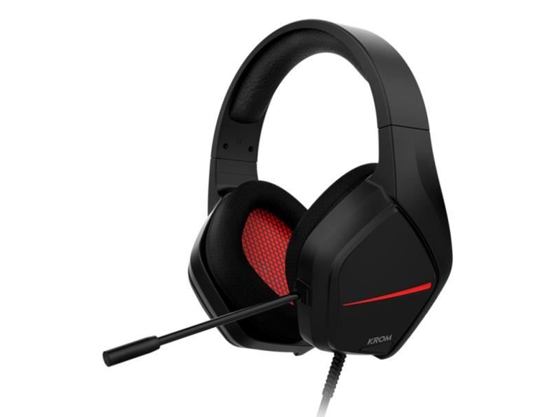 Fone De Ouvido Estéreo Cromado Kopa Move Compatível Com Pc, Ps4, Ps5, Switch Conector De Conexão 3,5 Mm 50 Mm Aquaforge