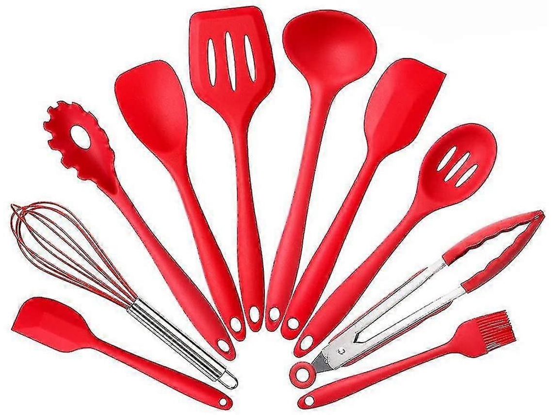 Conjunto De 10 Utenslios De Cozinha De Silicone Nostalgia88