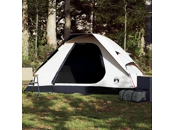 Vidaxl Tenda De Campismo Cúpula P/ 2 Pessoas Opaca Impermeável Branco