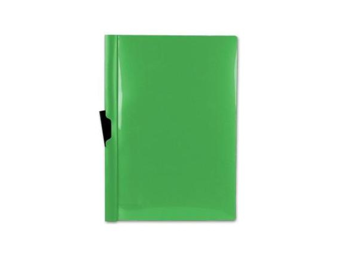 Bolsa Dossier Liderpapel Com Clip Lateral, A4, Verde, 60 Folhas