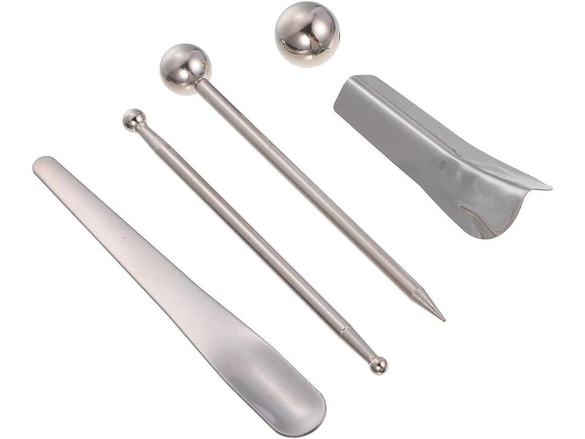 Espátula Para Juntas De Azulejos, Ferramentas Para Calafetagem, Kit De 5 Peças Em Liga Prateada