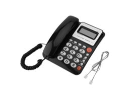 Telefone Fixo (tela Grande De Identificação De Chamadas, Sem Bateria)