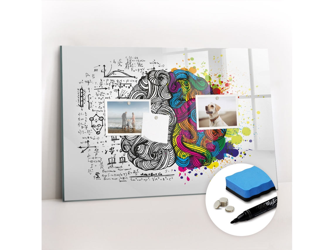 Quadro Magnético Abstração Cerebral Para O Escritório Espelharte (60x40 Cm)