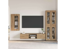 Vidaxl Conjunto De Móvel De Tv Florin 3 Unid. Carvalho Artesanal