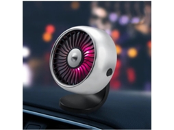 Ventilador Portátil Para Carro Com Encaixe Usb Na Saída De Ar Console 01a