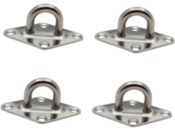 Conjunto De 4 Fechos Porta Em Formato Losango 5mm Com Fivela Fixa E Trava Dobrável Prática Portões Portas