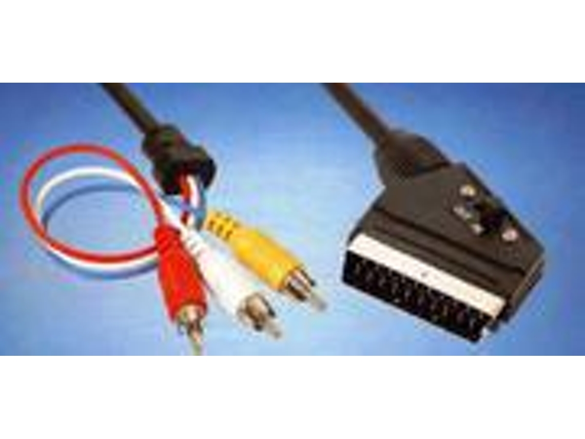 Hitec Adaptador Direccional Euroconector 3Xrca M 1.50M.