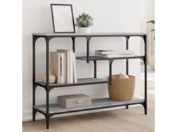 Vidaxl Mesa Consola 100x30x75 Cm Derivados De Madeira Cinzento Sonoma