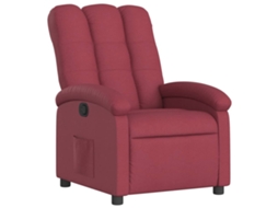 Recliner Chair, Recliner Chairs Vidaxl Vermelho Tecido