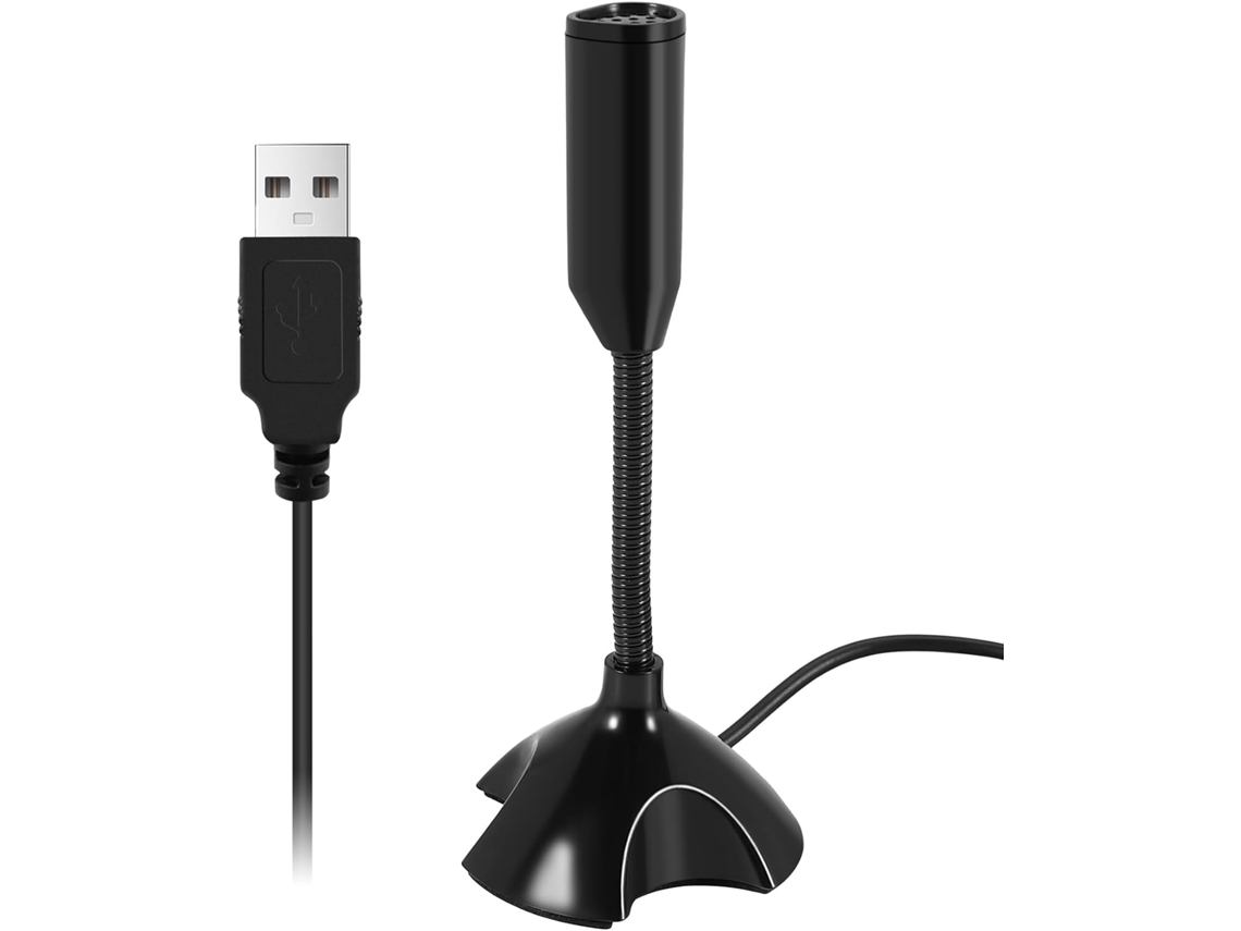 Microfone Flexível Com Cancelamento De Ruído E Conexão Micro-usb