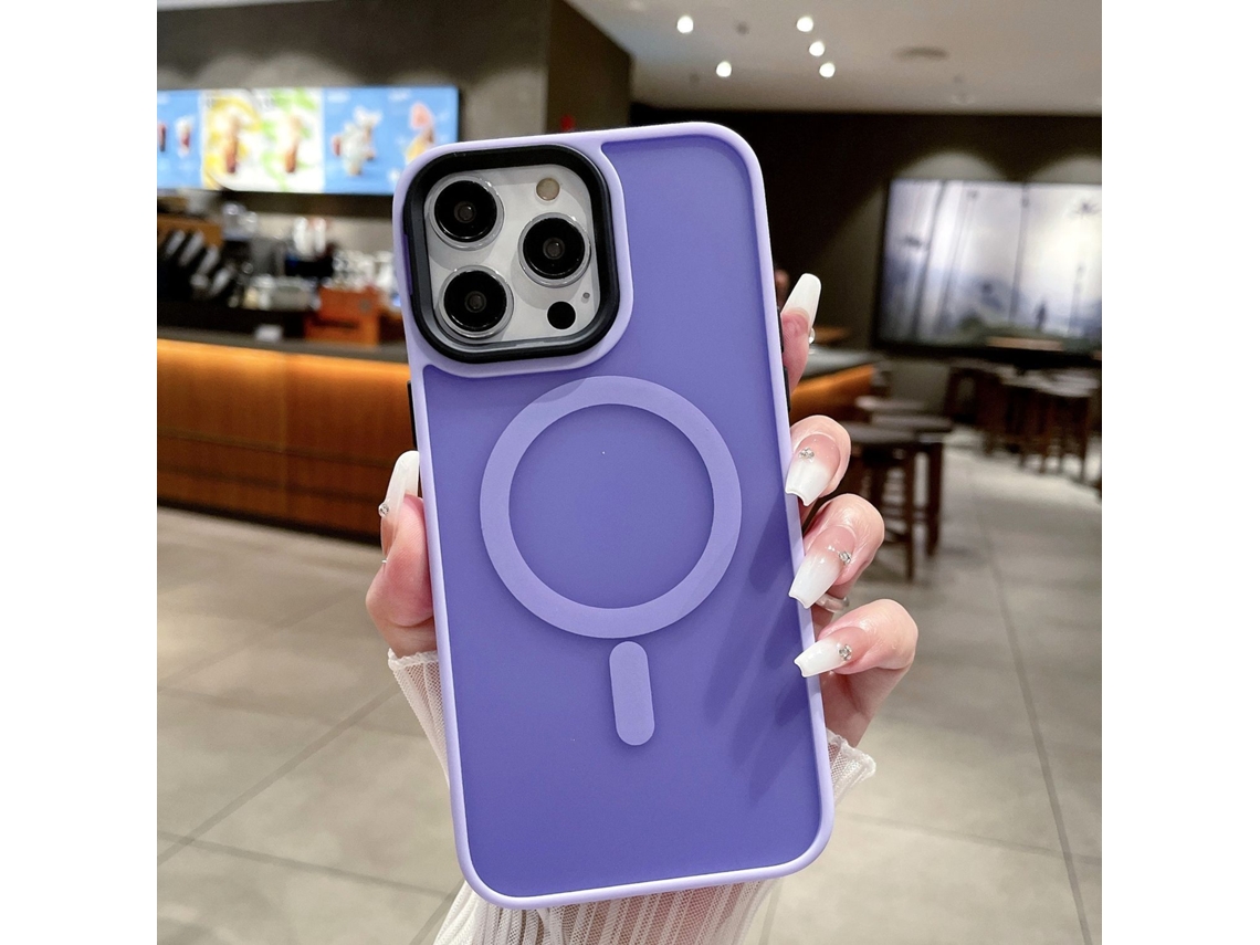 Capa Para Iphone 17 Air Lilás Claro, Cor Suave, Magnética E Fosca.