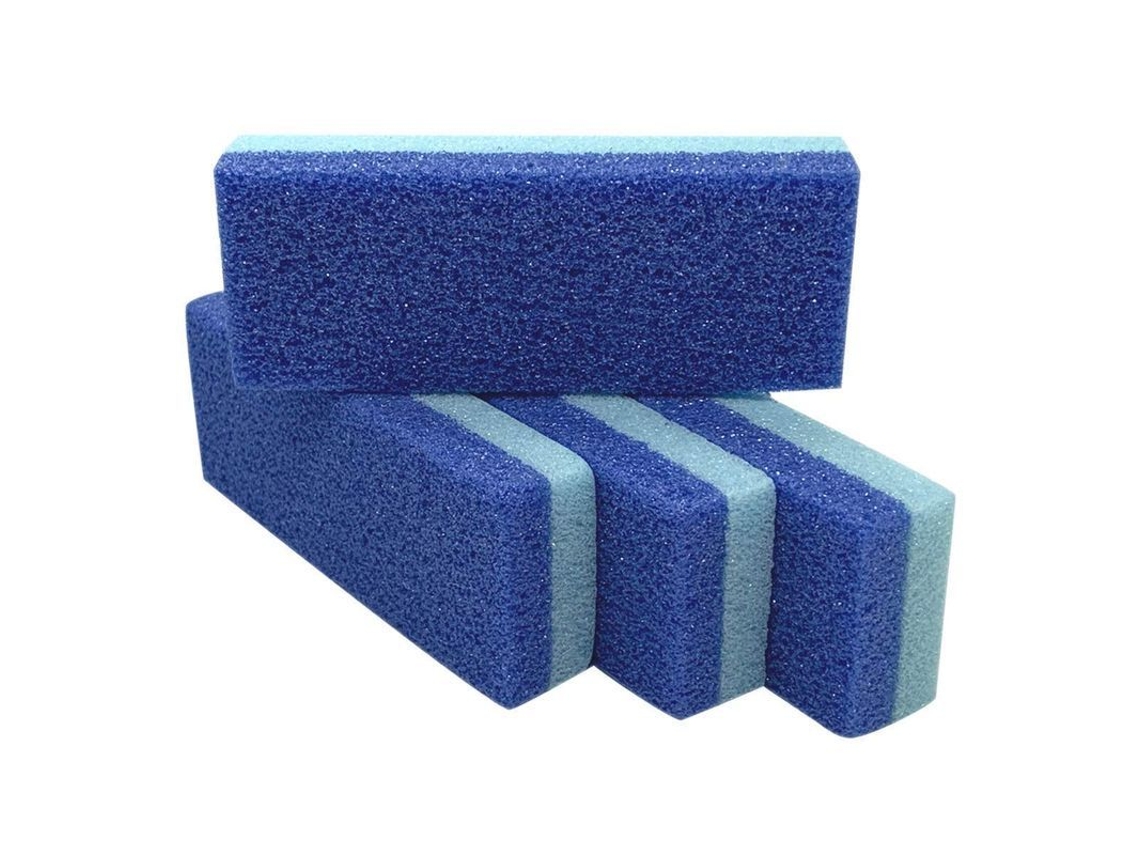 Pedra de Pumice para Pés Remove Calos e Pele Dura Escova Exfoliante (azul) (kit de 4)