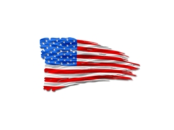 Arte de Parede de Metal Bandeira Americana | S/MARCA