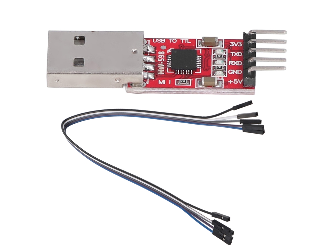 Adaptador Conversor Série Módulo Usb para Ttl com Cabo de Salto e Cabeça Macho para Gravador Stc | S/MARCA