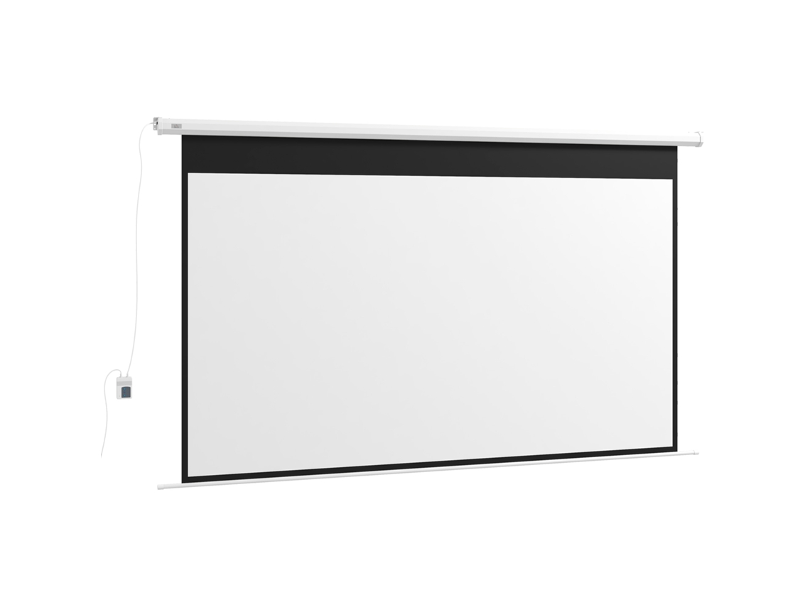 Ecrã De Projeção Elétrico 266 X 149 Cm, Formato 16:9, 120 Polegadas, Com Controlo Remoto, Para Home Theater
