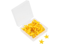 Coheali 100 unidades de Tachinhas Decorativas em Formato Estrela para Quadro Cortiça, Tachinhas Resistentes para Pratos